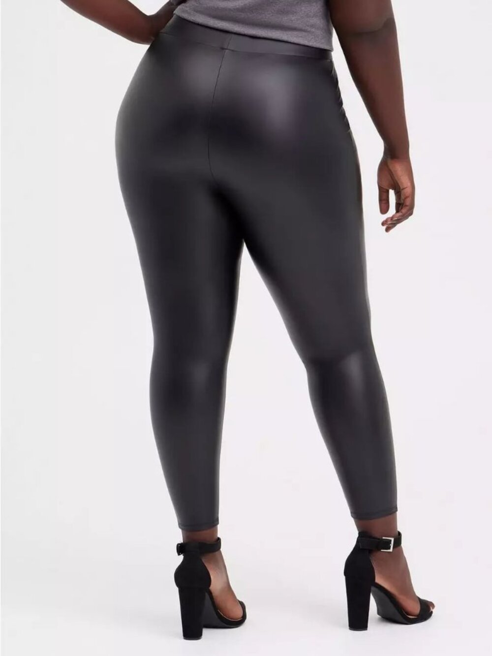 TORRID FULL‑LENGTH FAUX LEATHER LEGGING — BLACK — SIZE 2 — NWOT